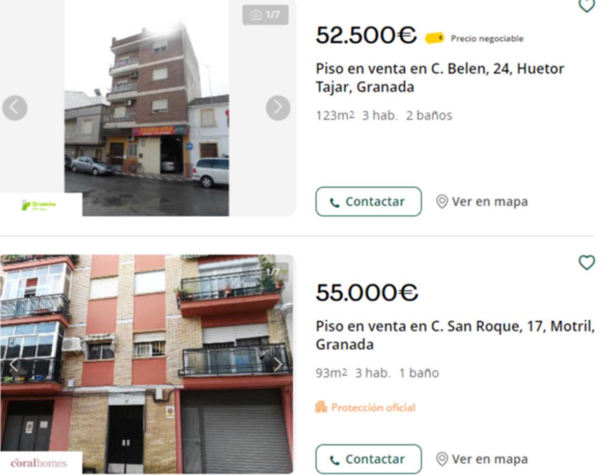 Piso a la venta en Granada por 52.000 euros