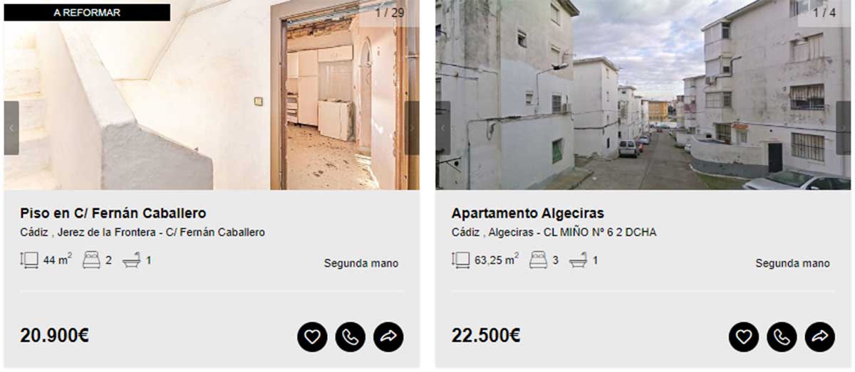 Piso a la venta en Cádiz por 20.000 euros