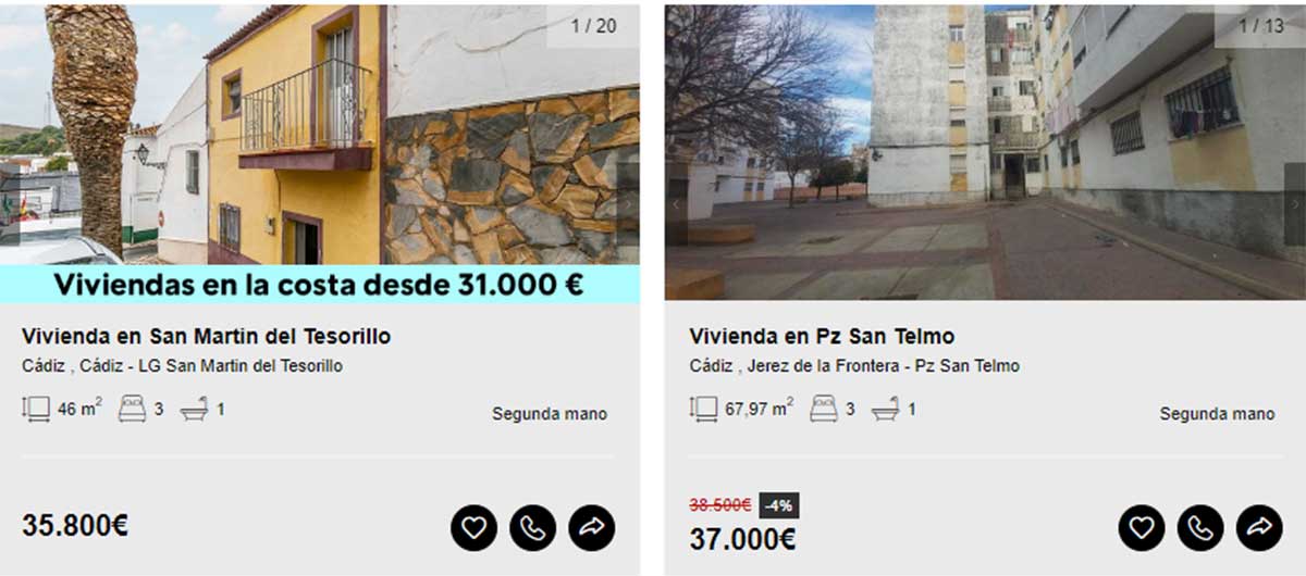 Piso a la venta en Cádiz por 35.000 euros