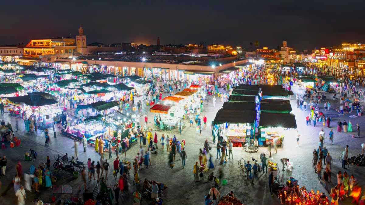 Vista de la plaza de marruecos