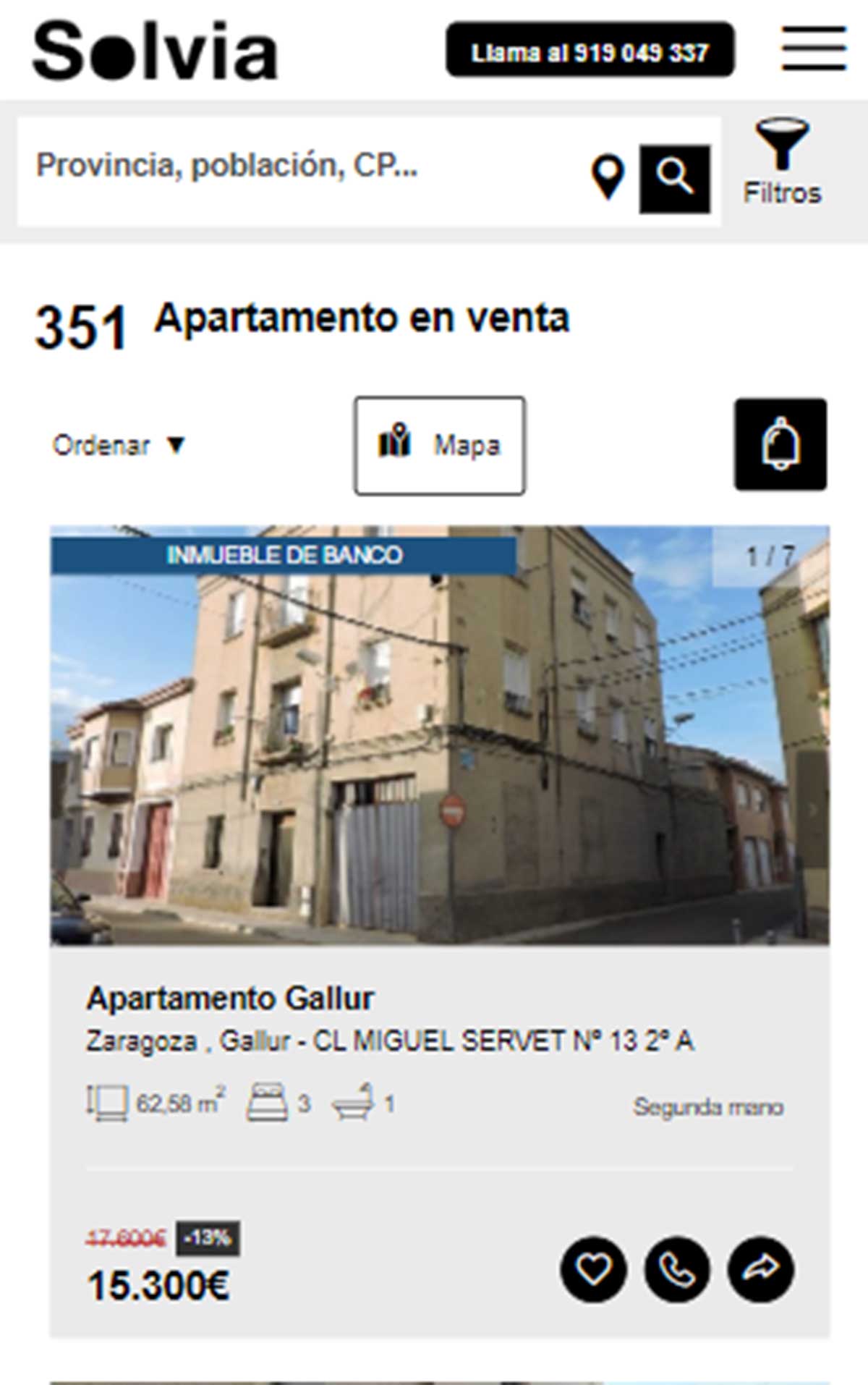 Apartamento a la venta por 15.000 euros