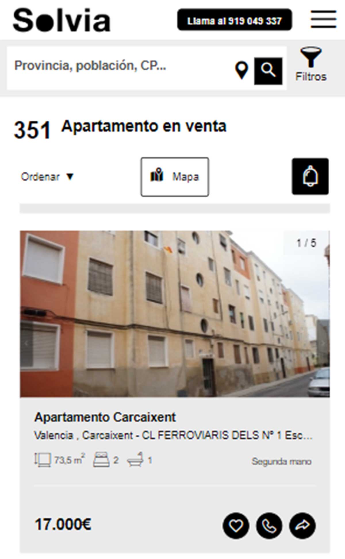 Apartamento a la venta por 17.000 euros