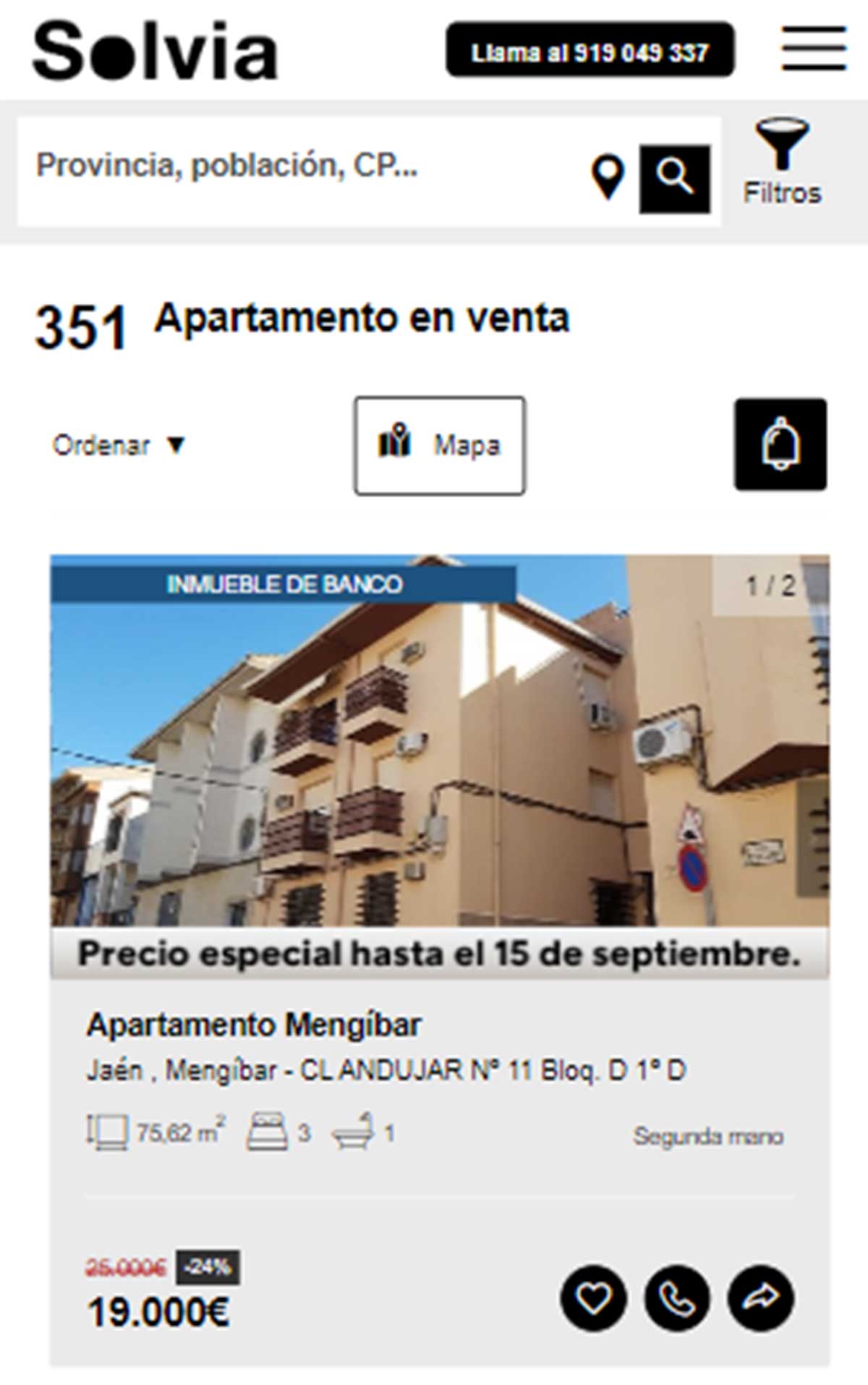 Apartamento a la venta por 19.000 euros