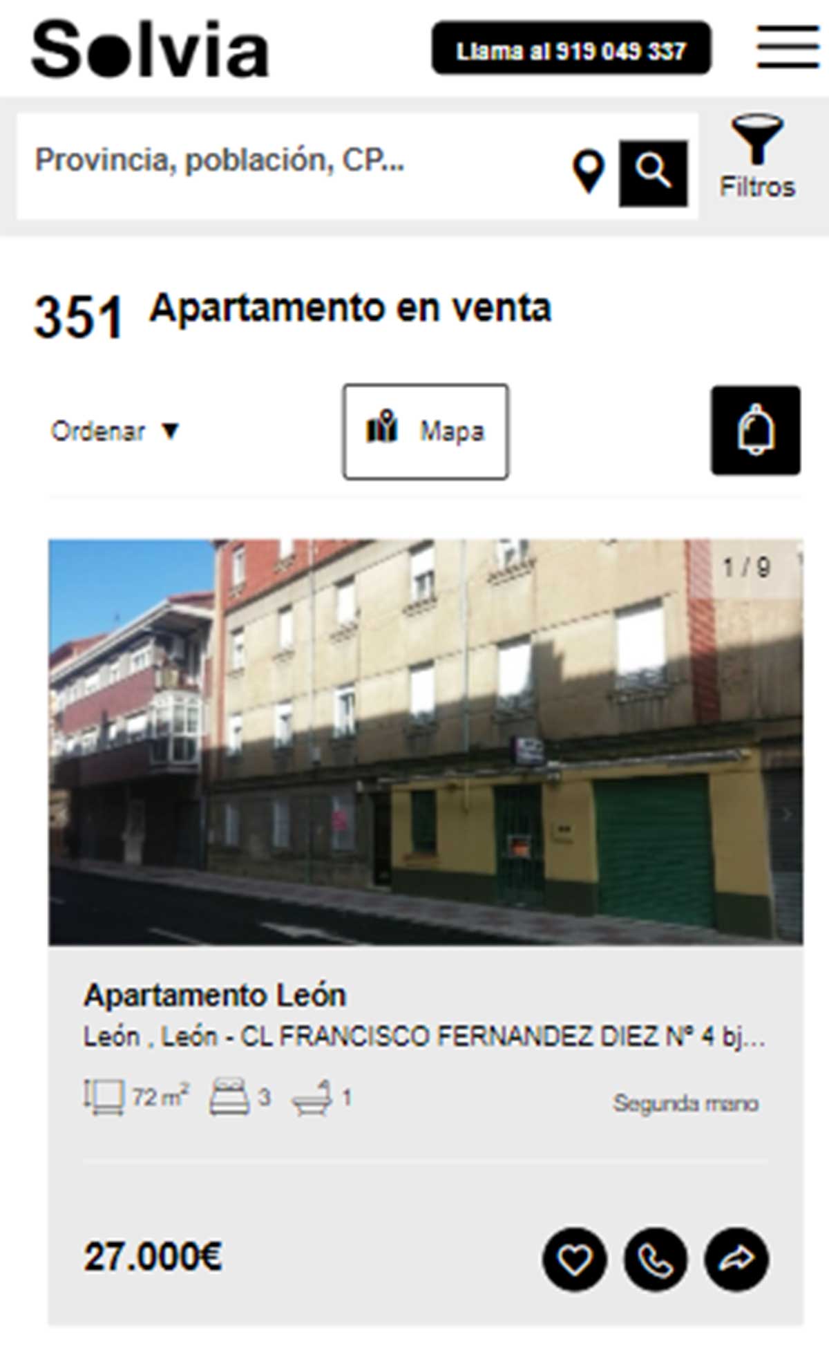 Apartamento a la venta por 27.000 euros