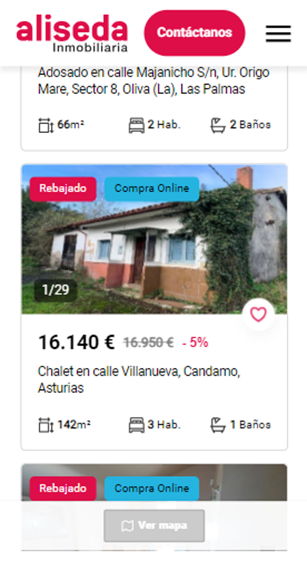 Casa con jardín por 16.000 euros