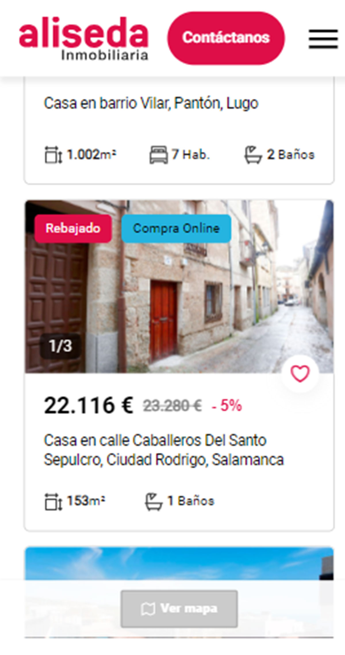 Casa con jardín por 22.000 euros