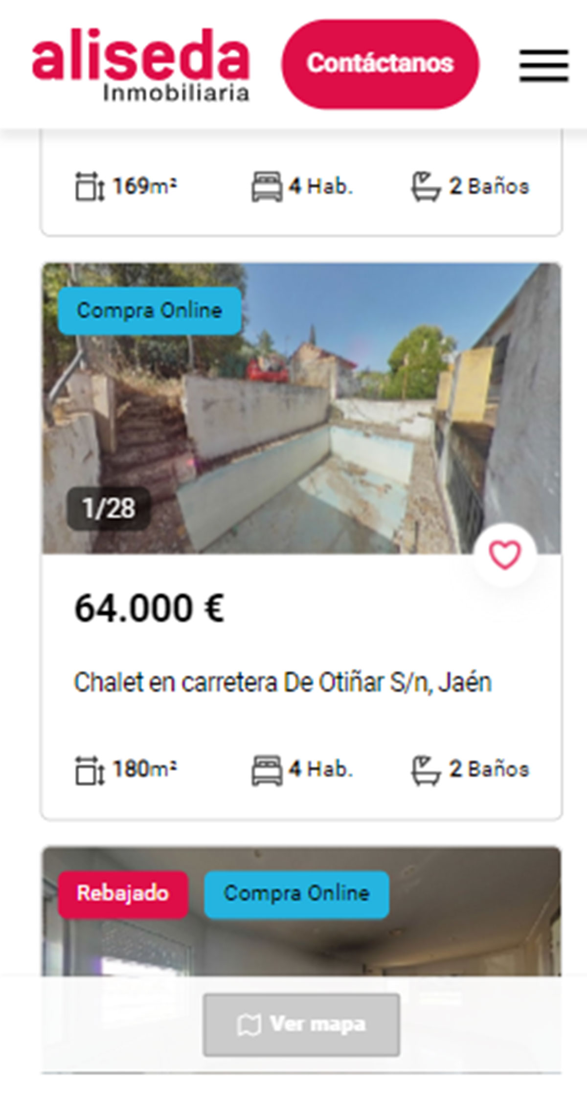 Casa con jardín por 64.000 euros