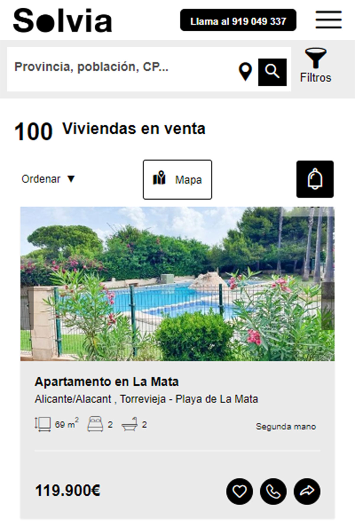 Casa a con piscina en Solvia por 120.000 euros