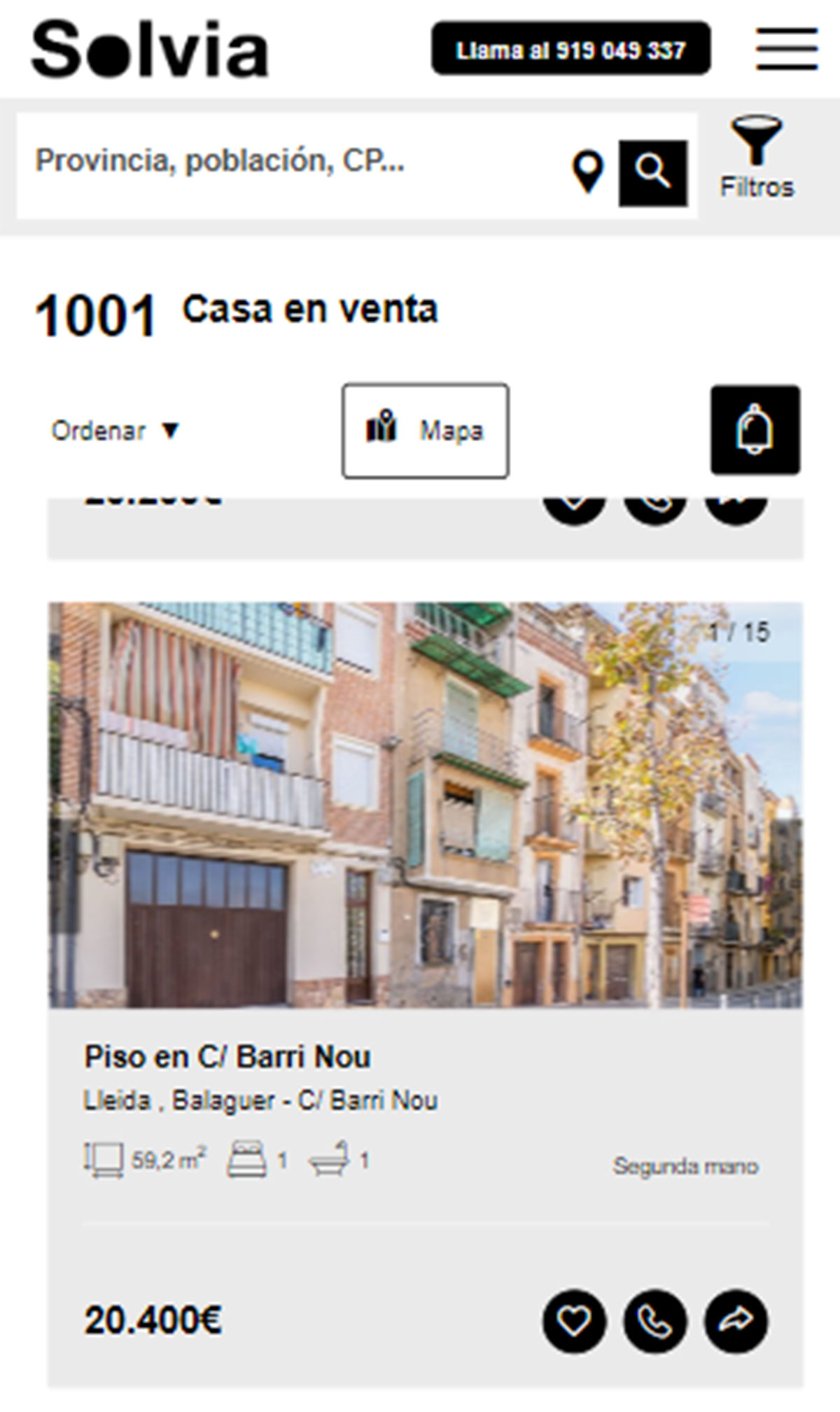 Casa a la venta por 20.000 euros
