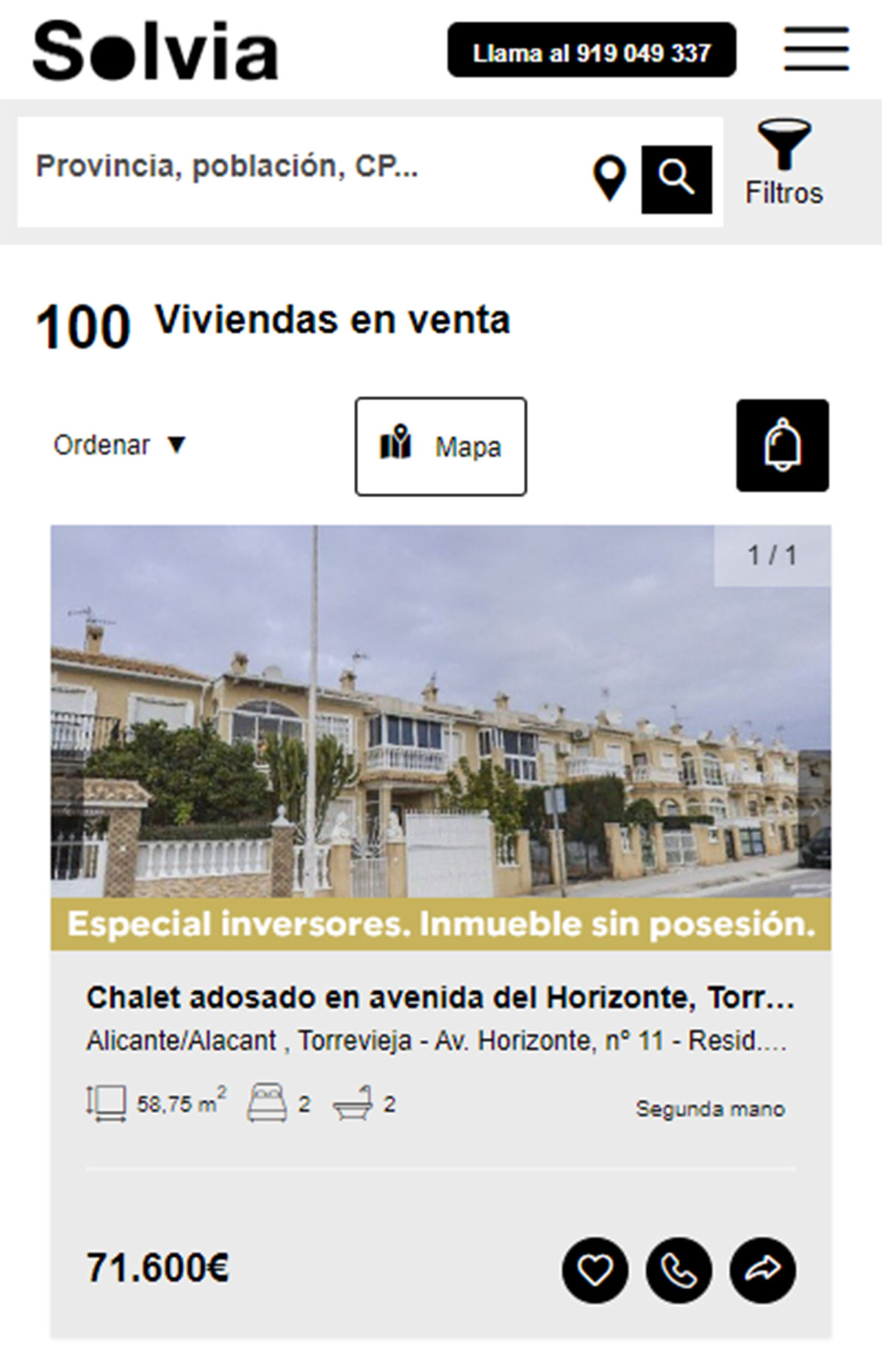 Casa a con piscina en Solvia por 71.000 euros