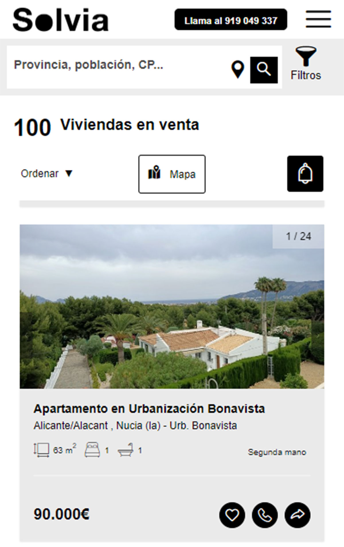 Casa a con piscina en Solvia por 90.000 euros