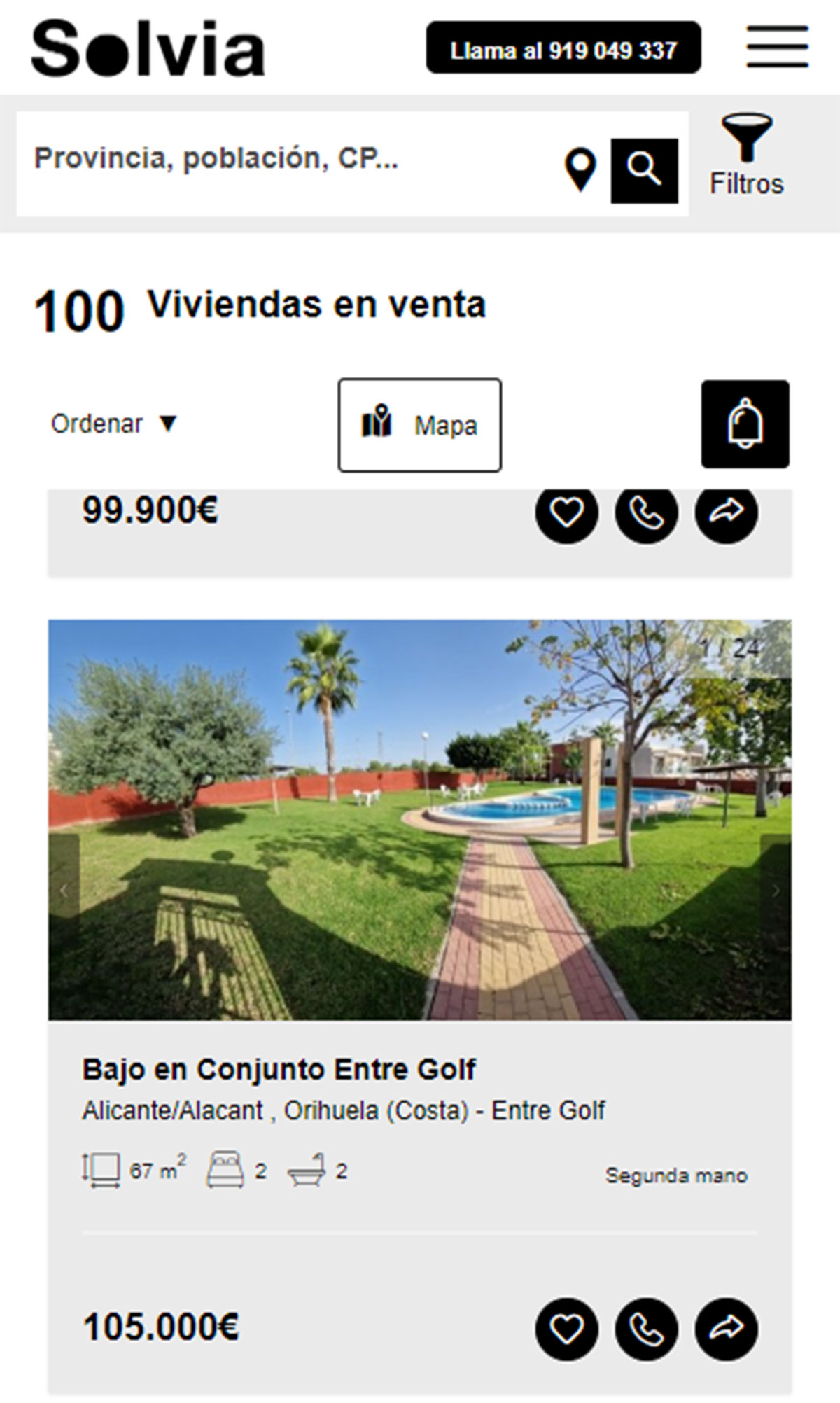 Casa a con piscina en Solvia por 95.000 euros