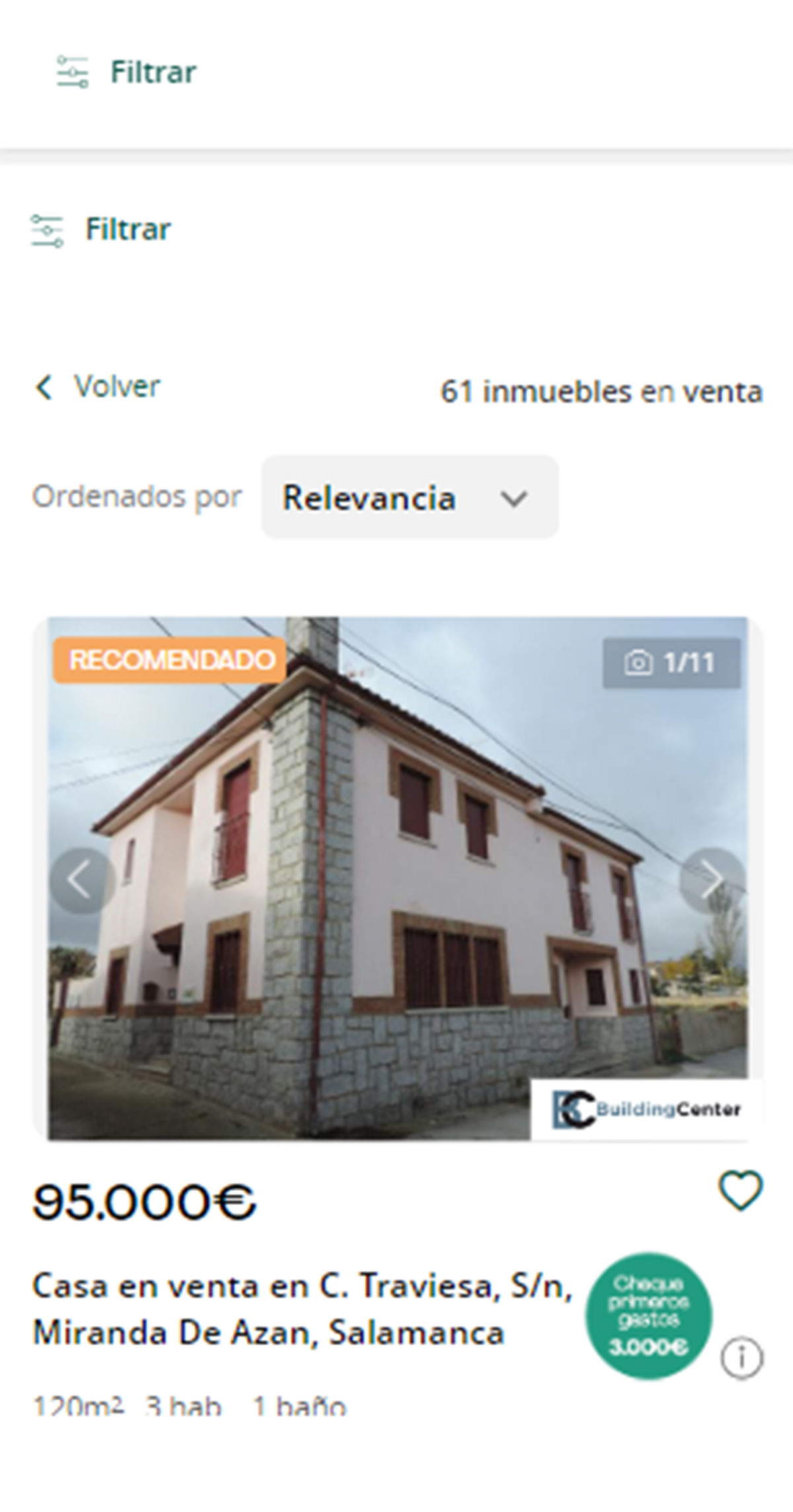 Catálogo de pisos en Servihabitat