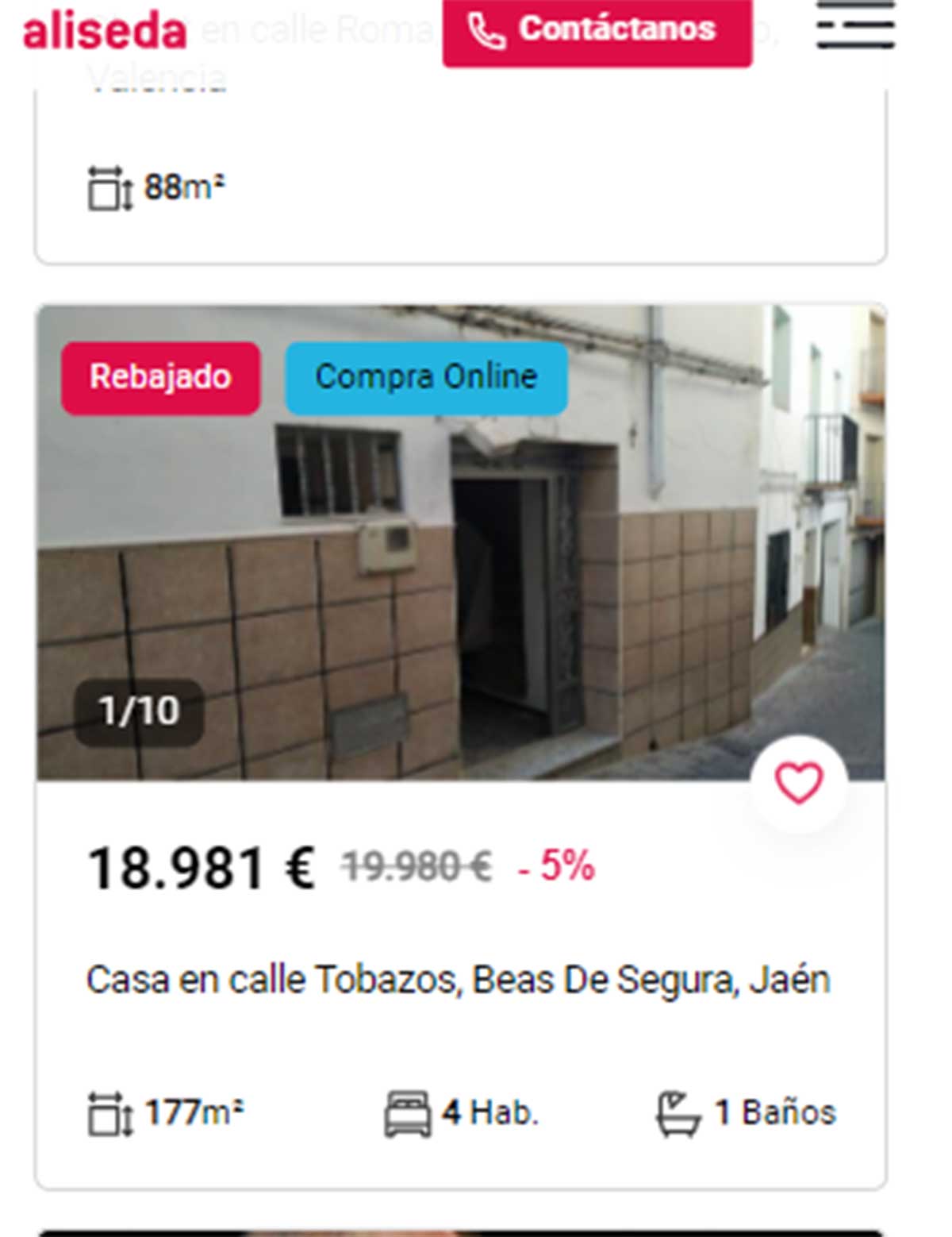 Chalet en venta por 18.900 euros