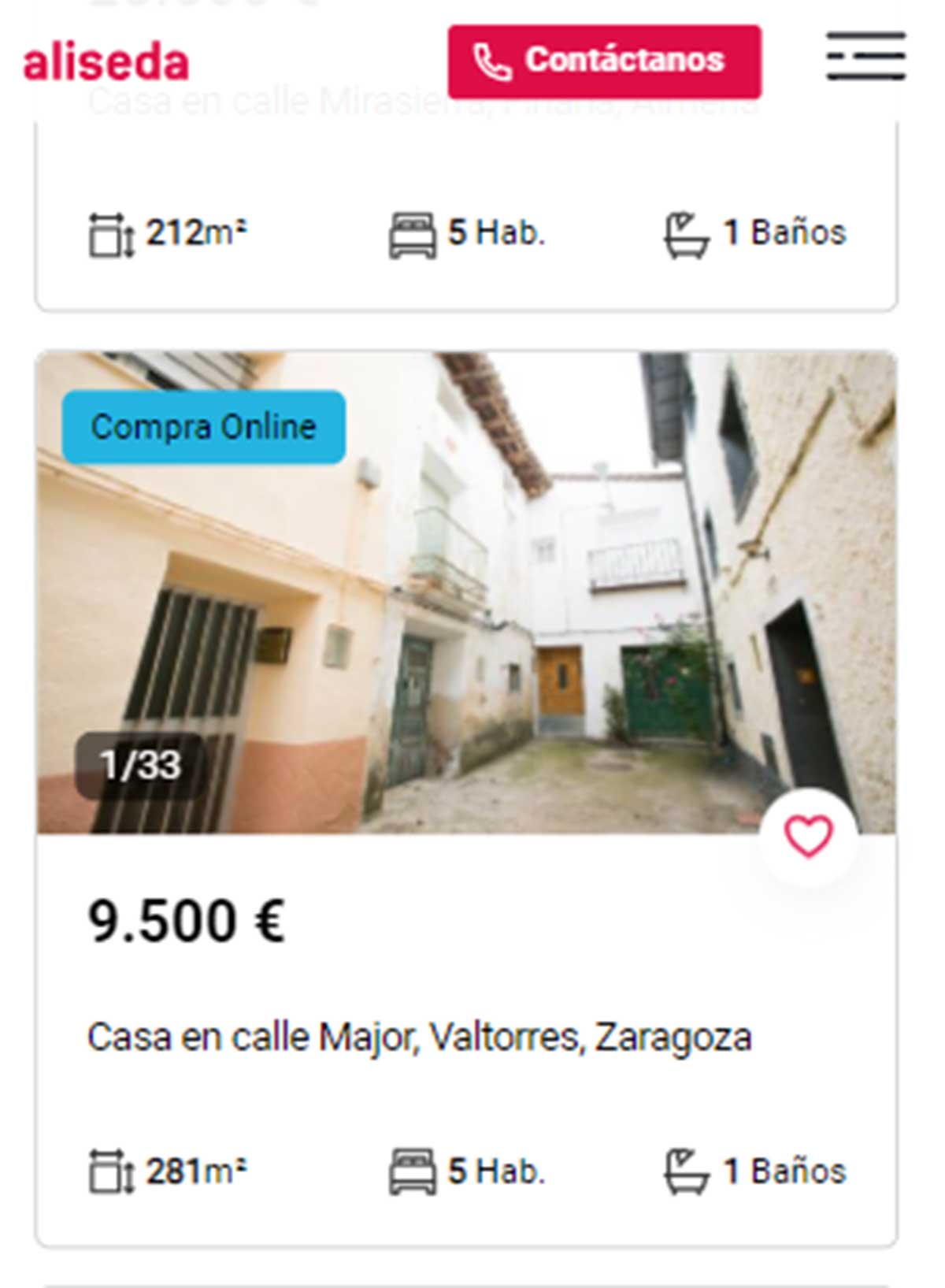 Chalet en venta por 9.000 euros