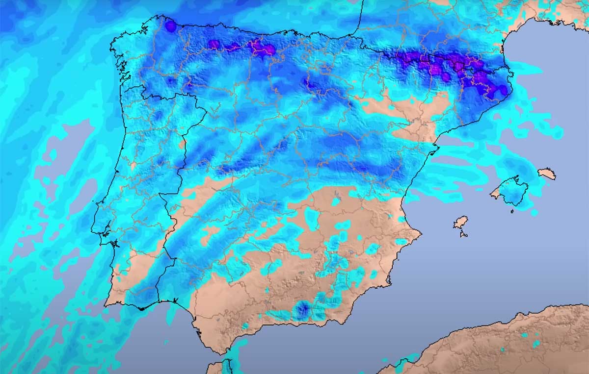 Mapa de precipitaciones.