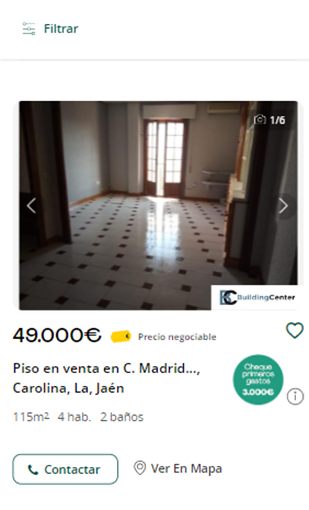 Piso con cheque regalo por 49.000 euros
