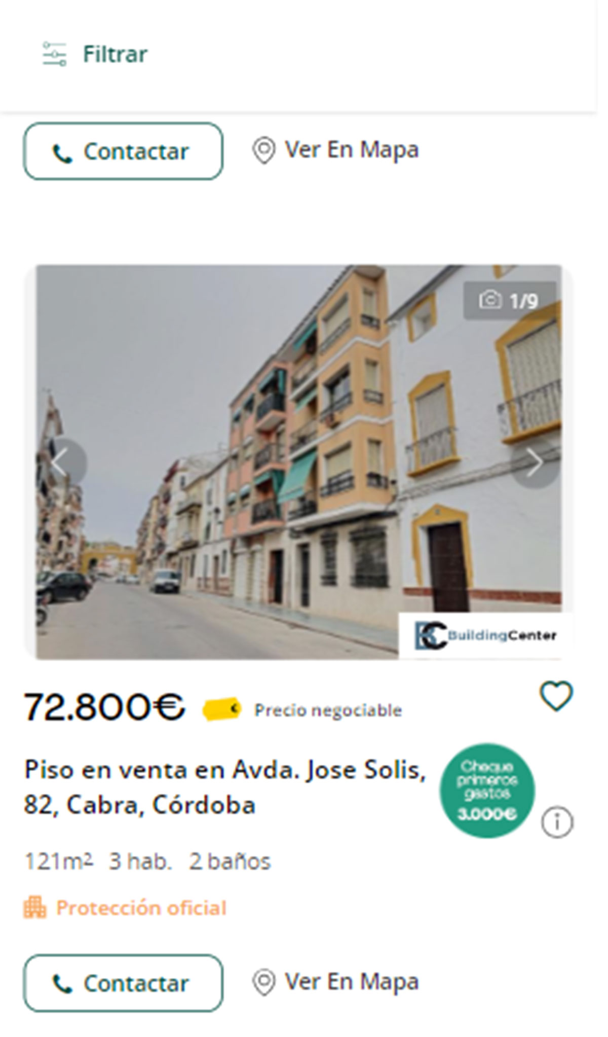Piso con cheque regalo por 72.000 euros