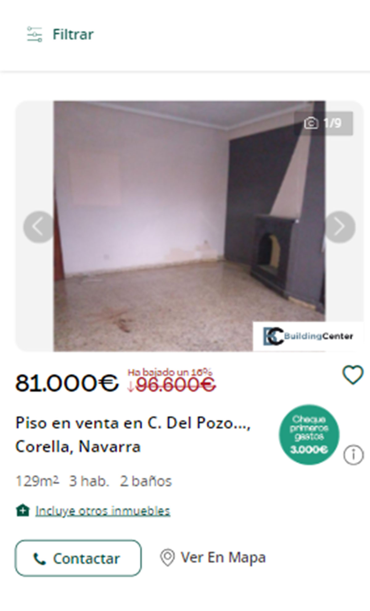 Piso con cheque regalo por 80.000 euros