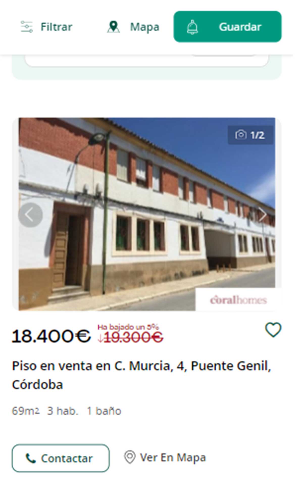 Piso a la venta en Córdoba por 18.000 euros