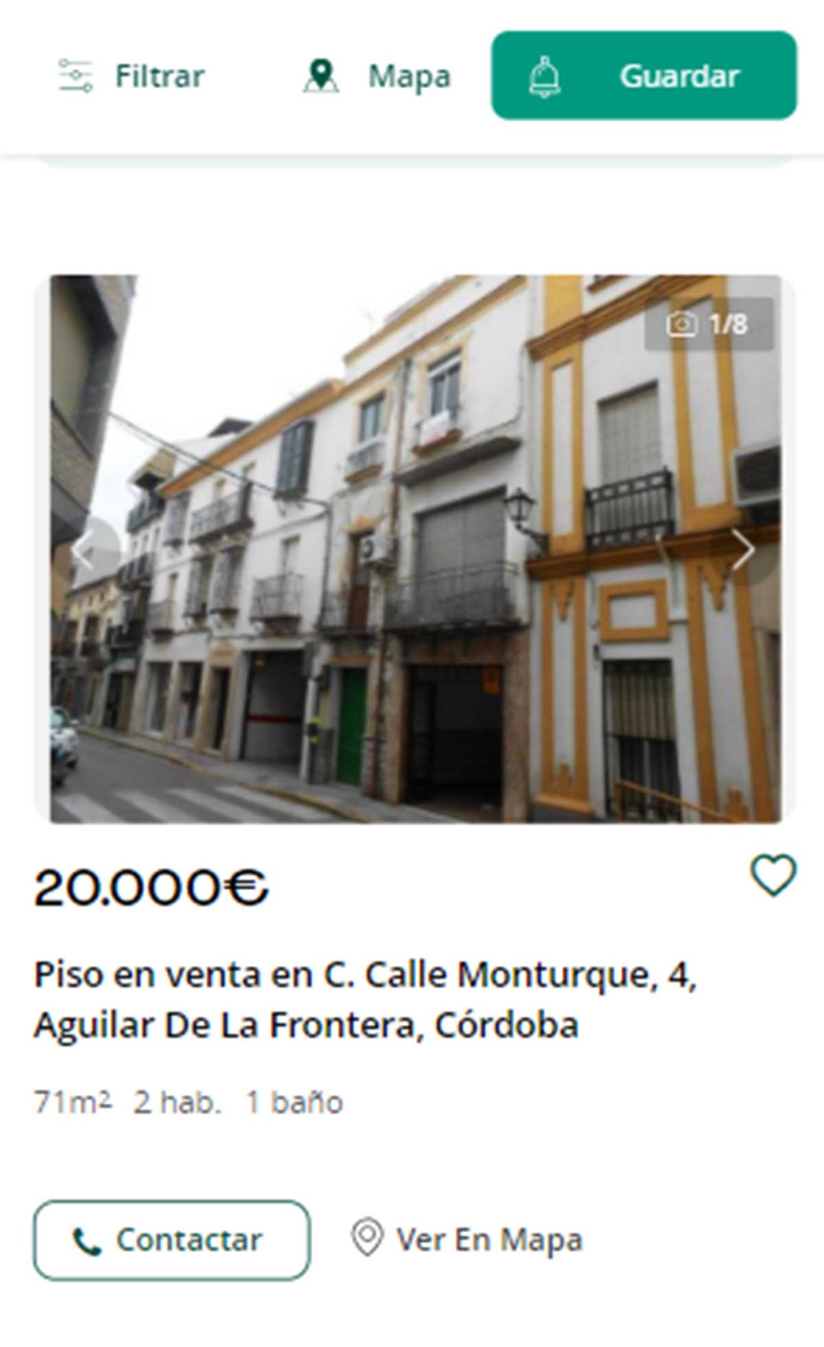 Piso a la venta en Córdoba por 20.000 euros