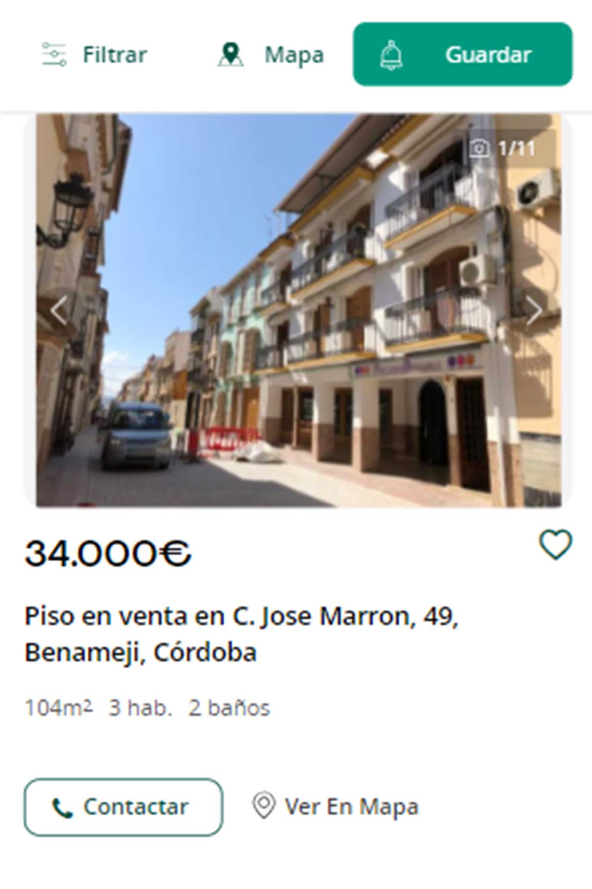 Piso a la venta en Córdoba por 34.000 euros