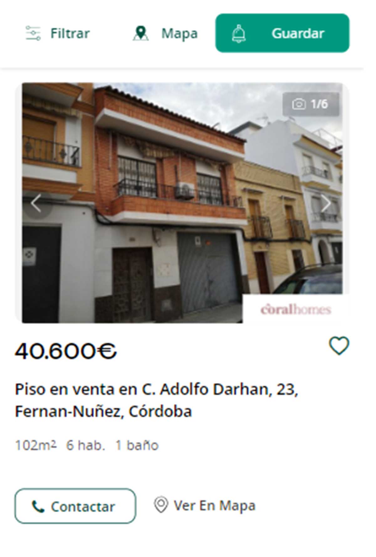 Piso a la venta en Córdoba por 40.000 euros