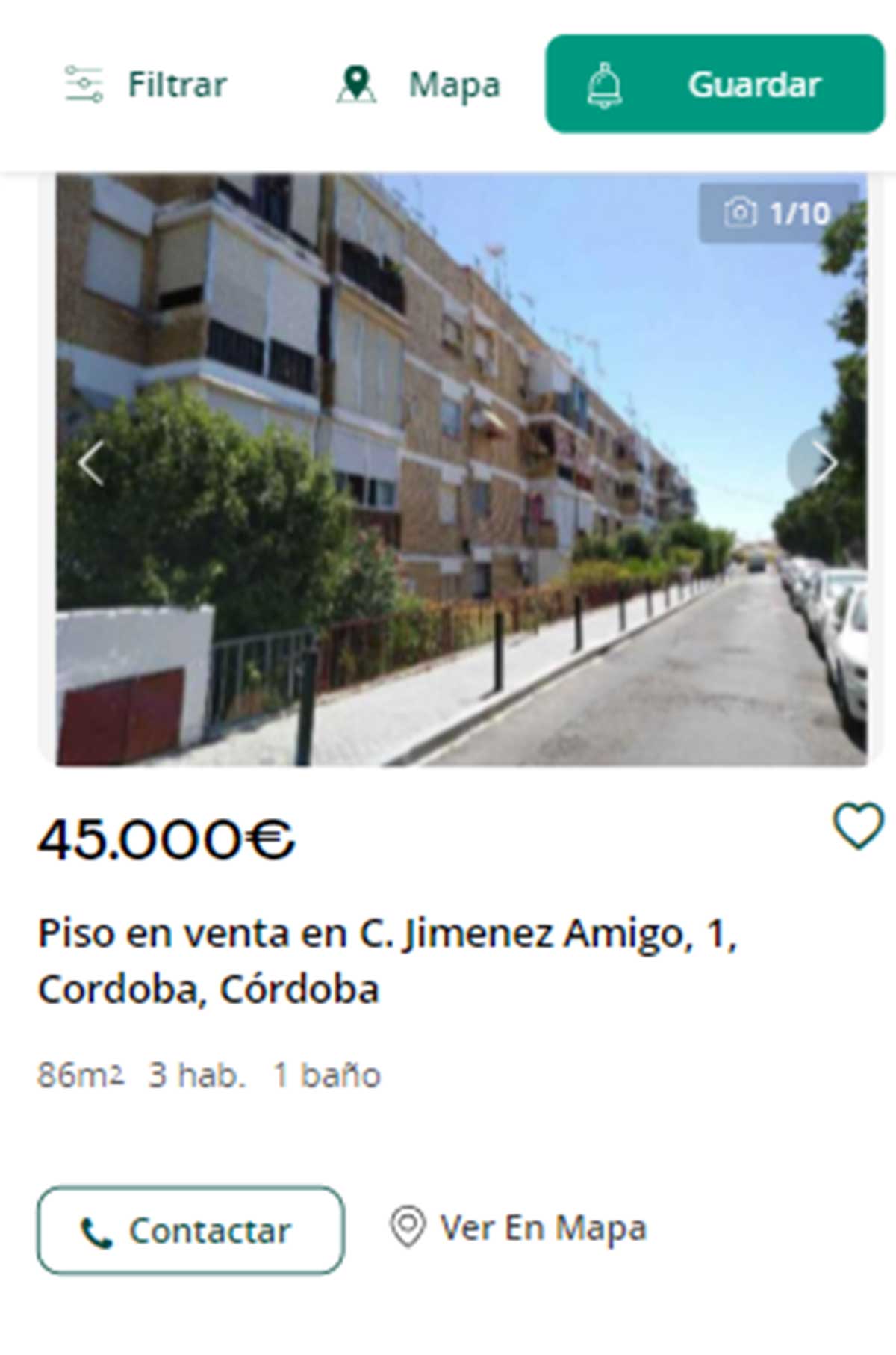 Piso a la venta en Córdoba por 45.000 euros