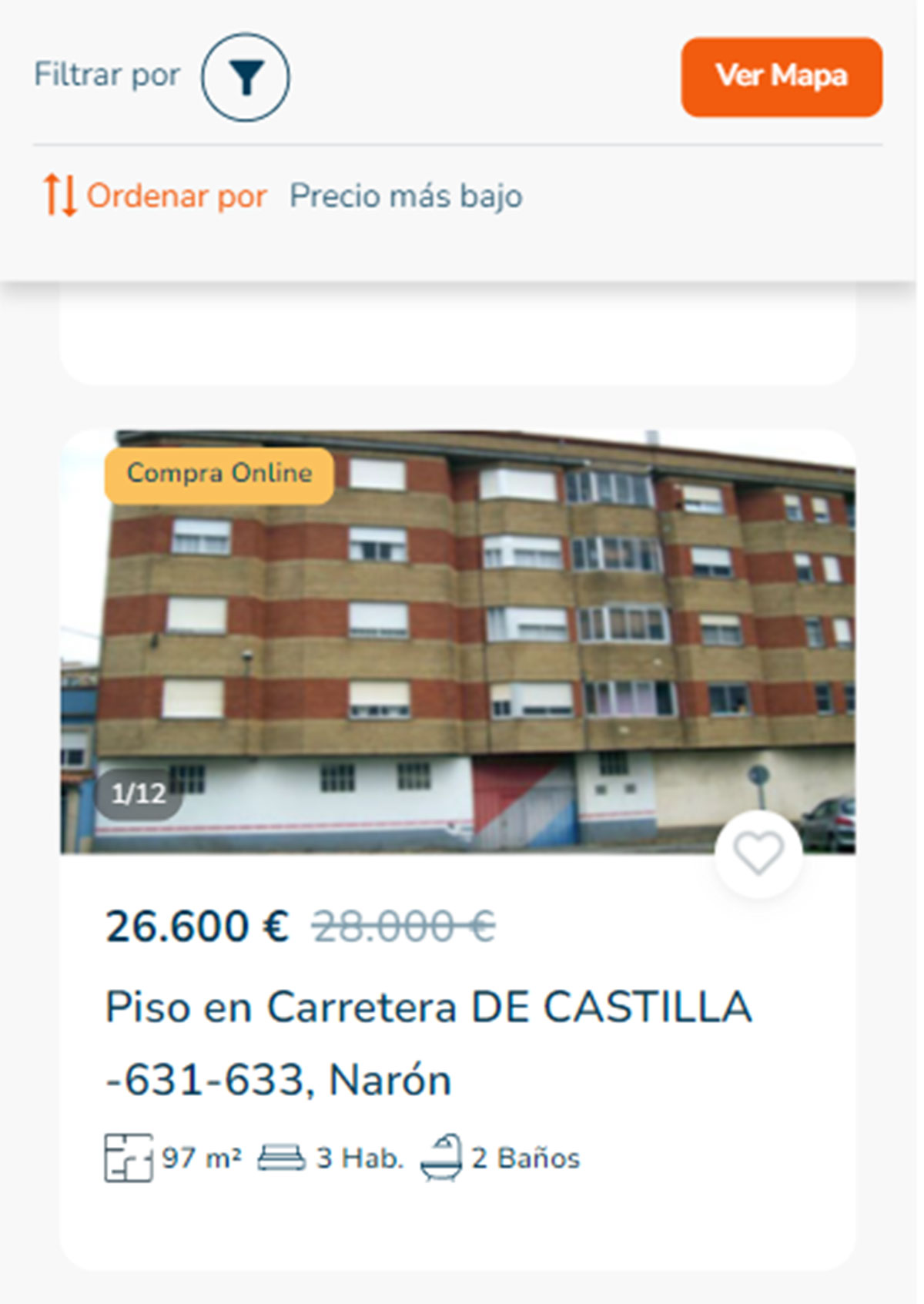 Piso a la venta en A Coruña por 26.000 euros