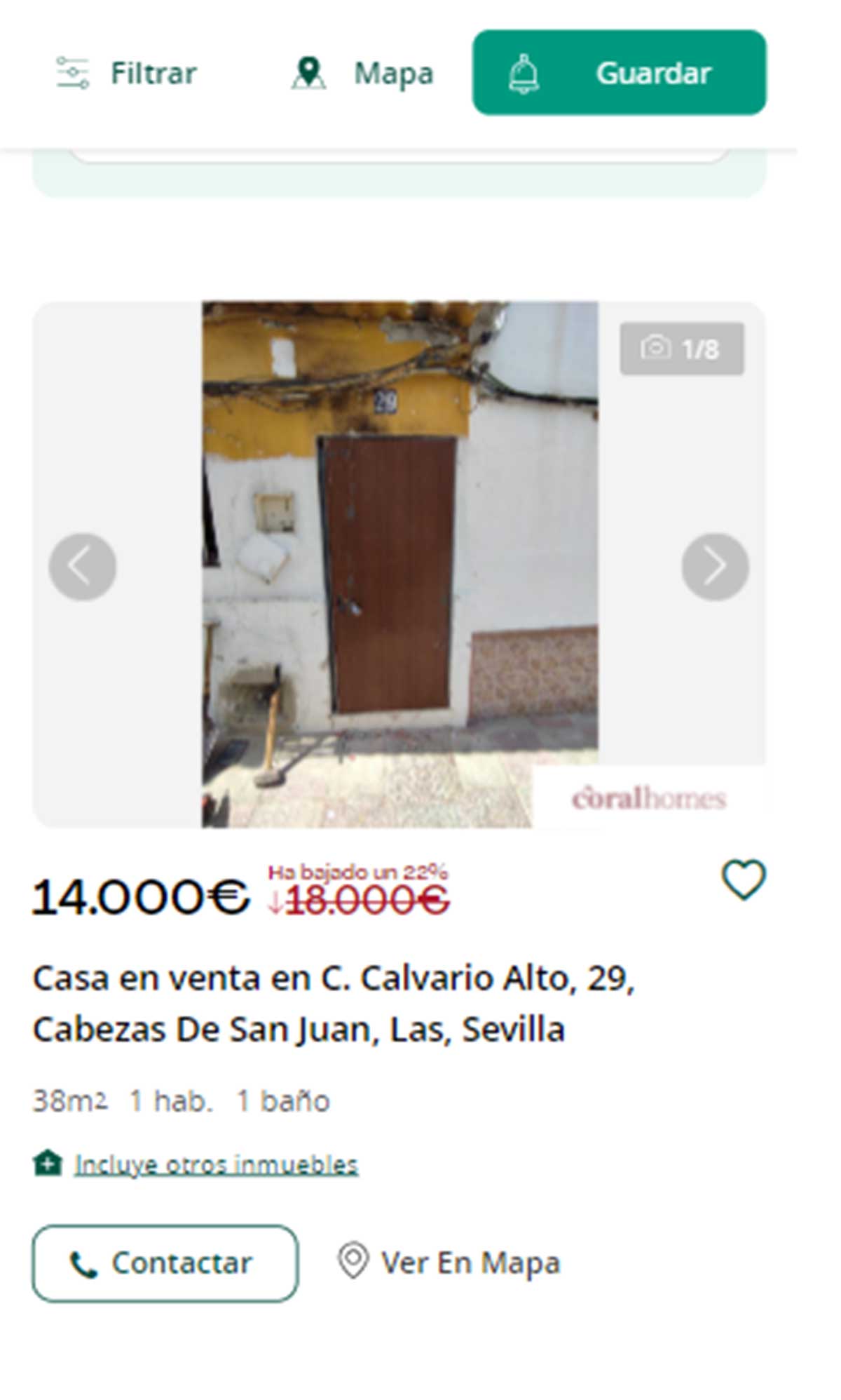 Piso en Sevilla por 14.000 euros