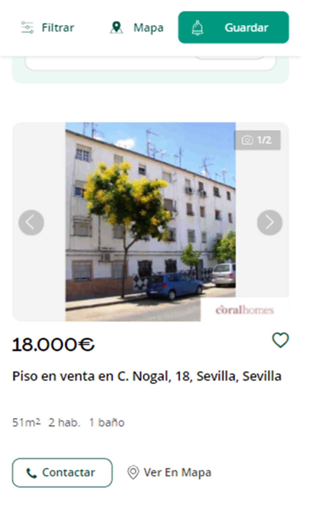 Piso en Sevilla por 18.000 euros