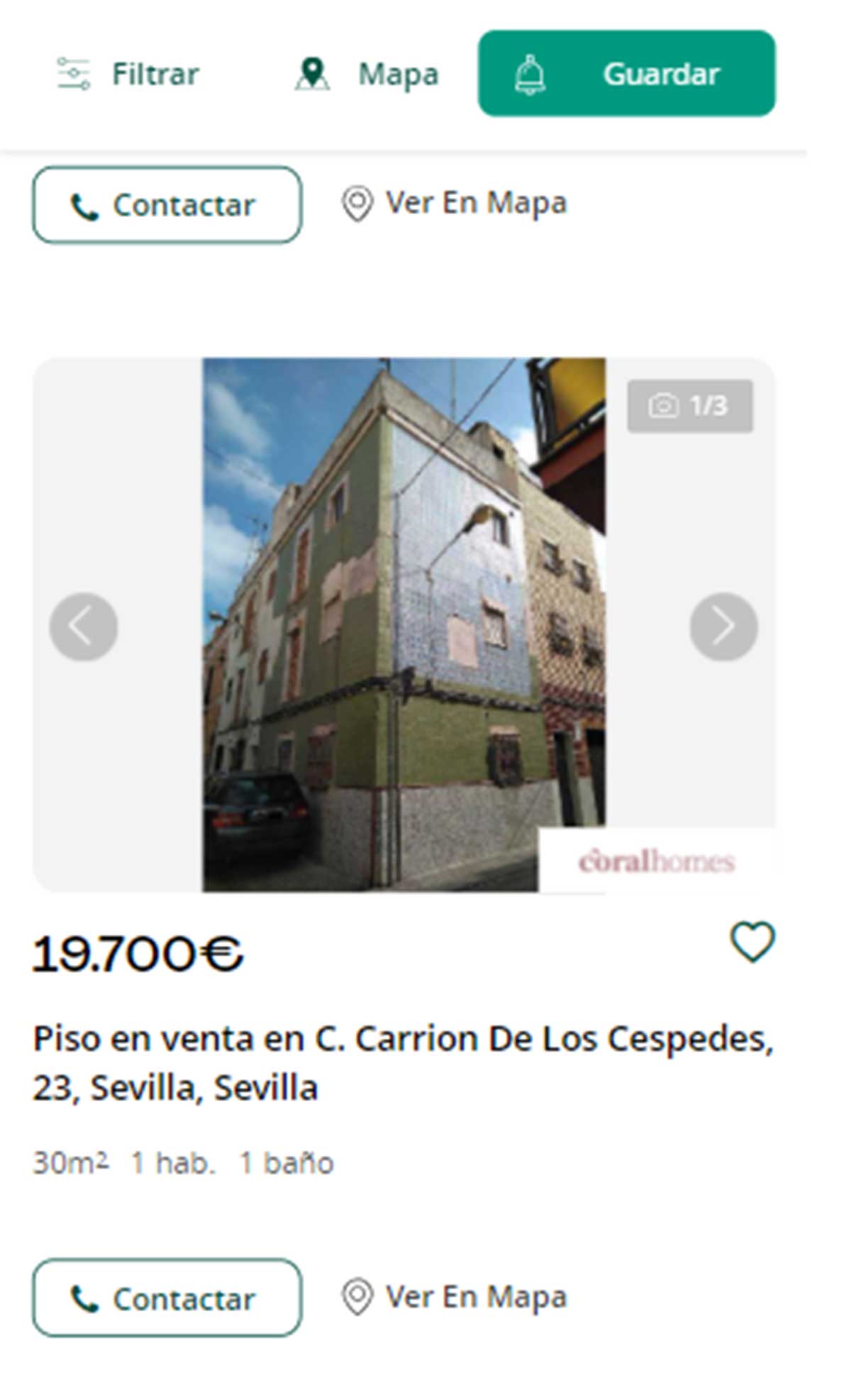 Piso en Sevilla por 19.700 euros