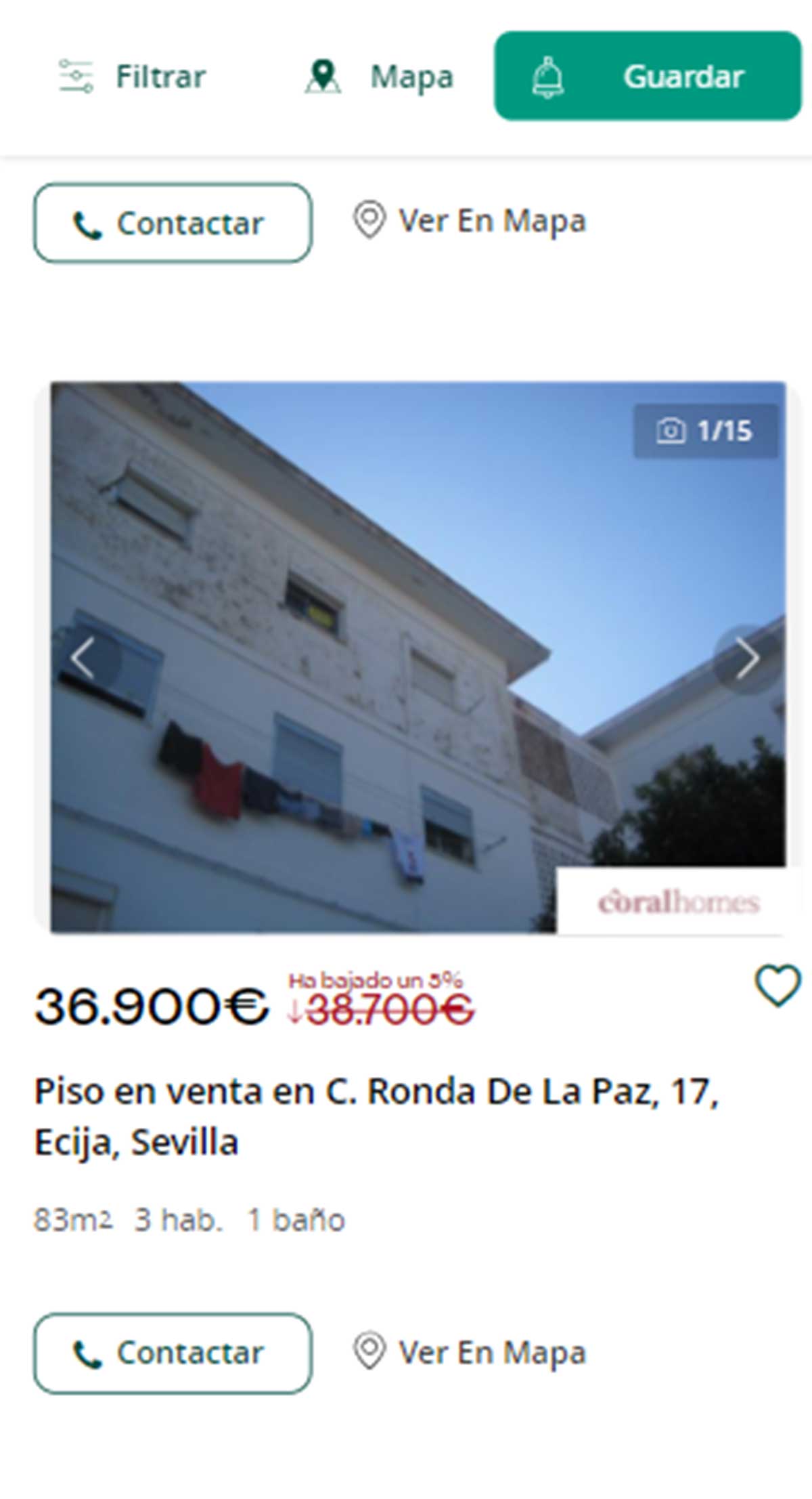 Piso en Sevilla por 36.900 euros