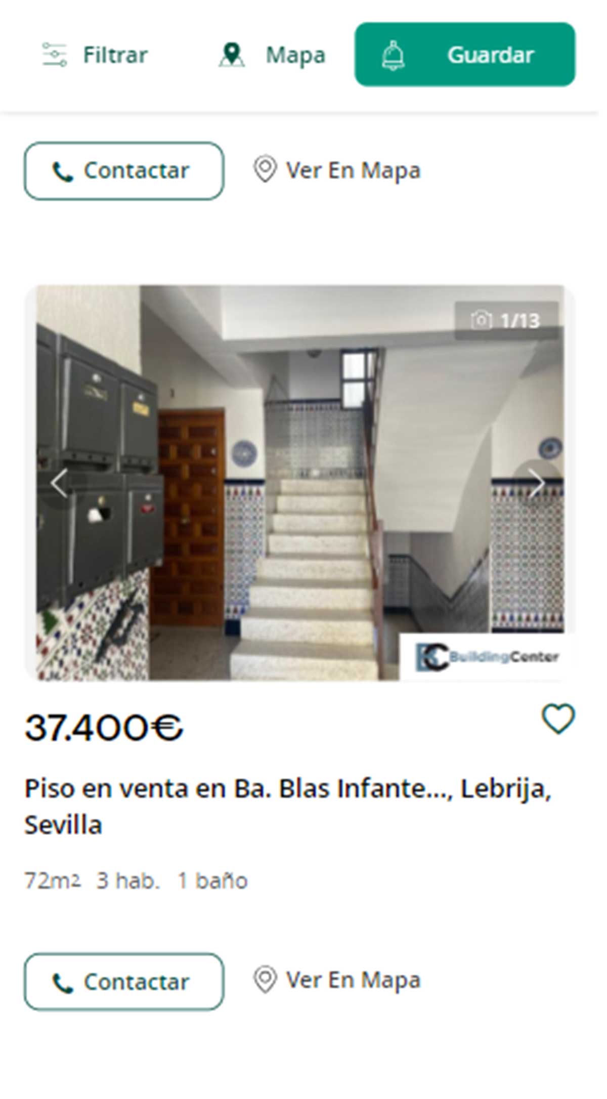 Piso en Sevilla por 37.400 euros