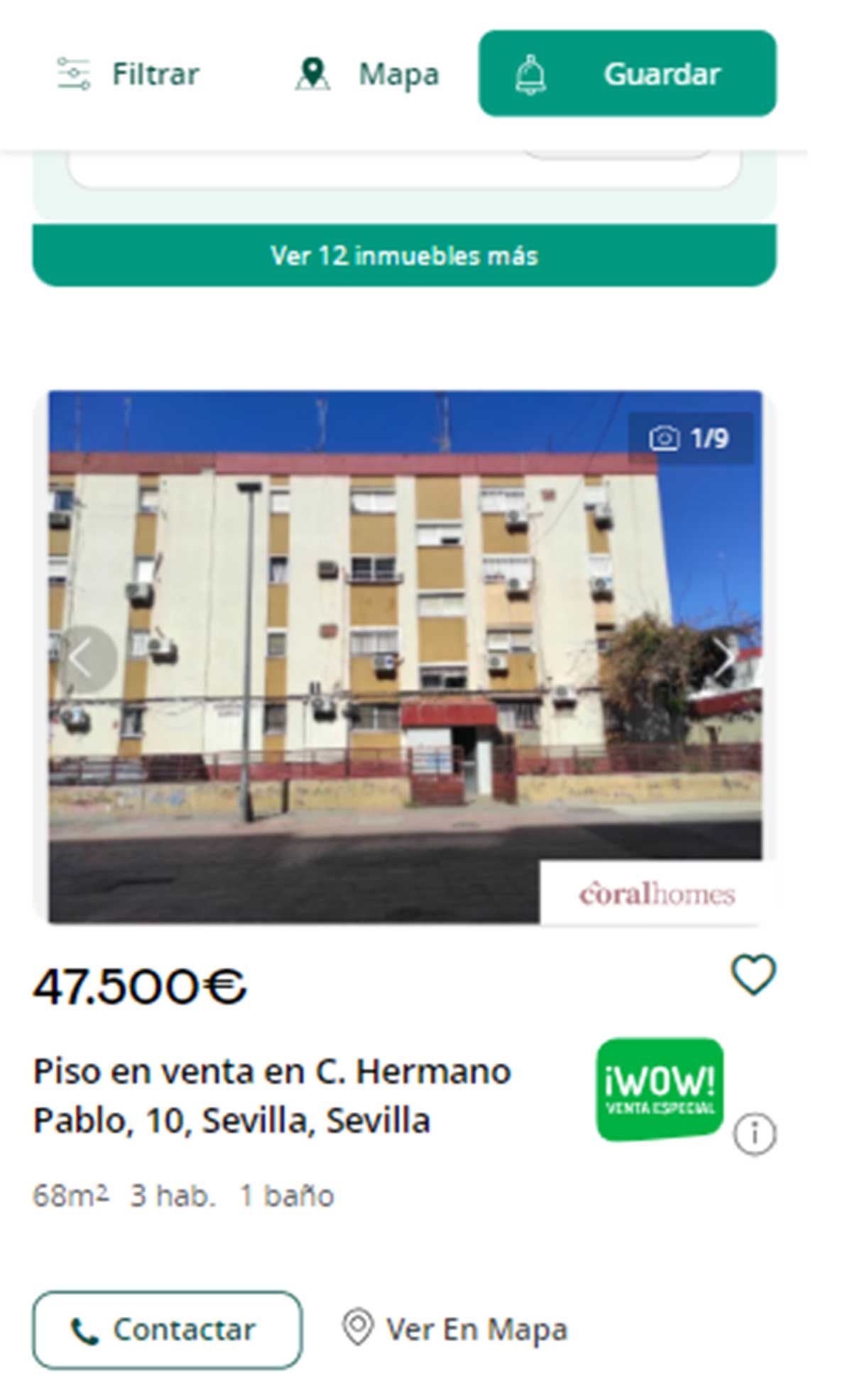 Piso en Sevilla por 47.500 euros