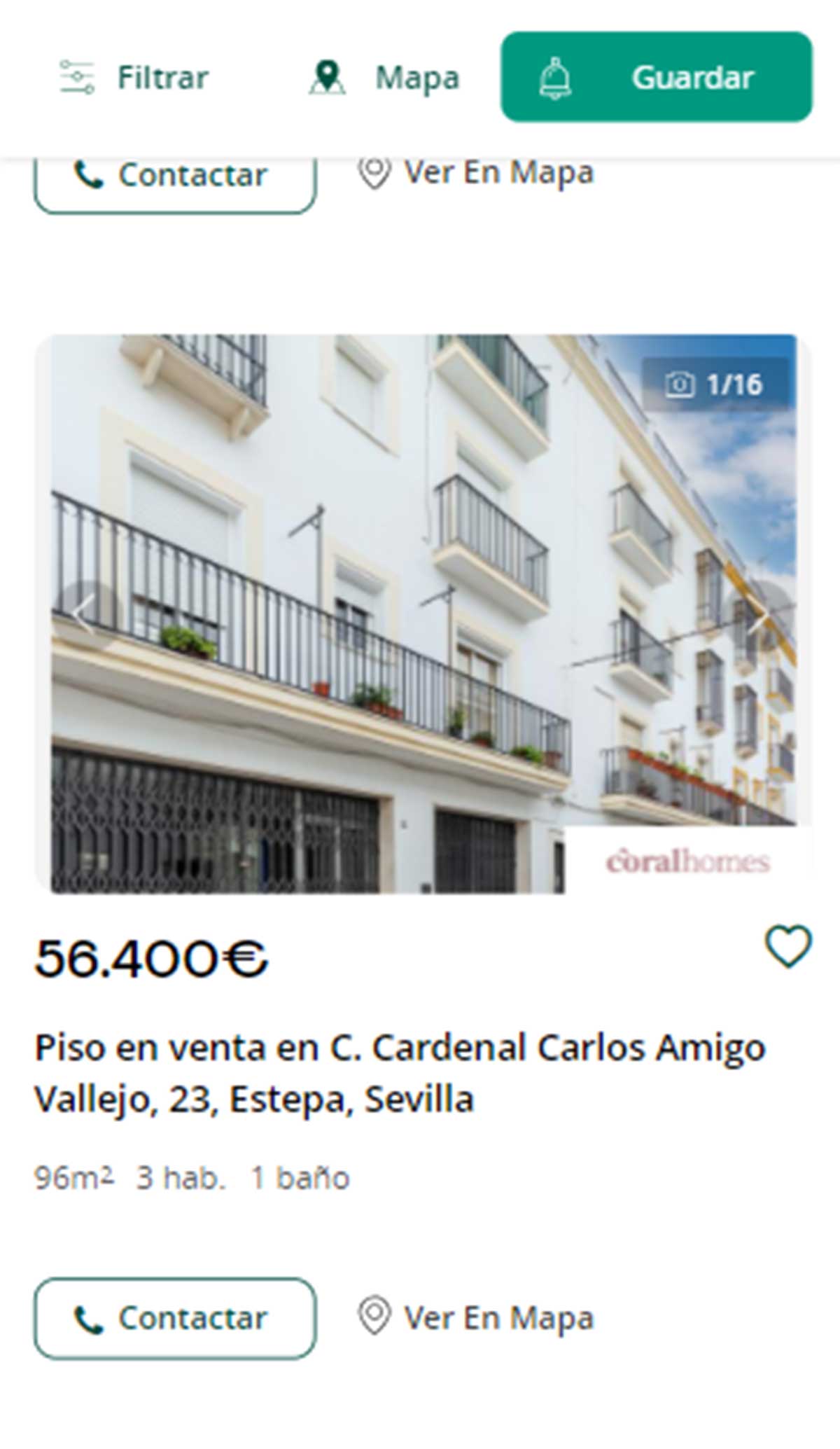 Piso en Sevilla por 56.000 euros
