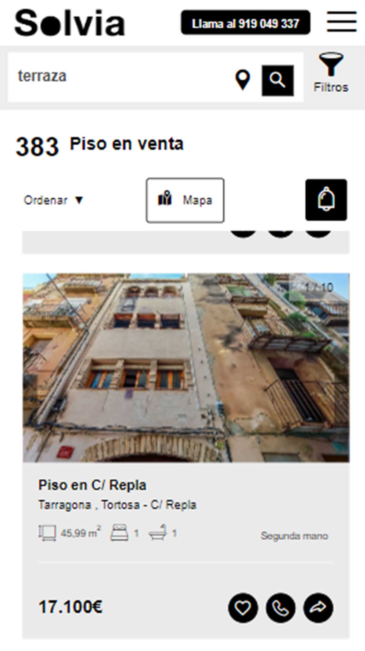 Piso con terraza por 17.000 euros