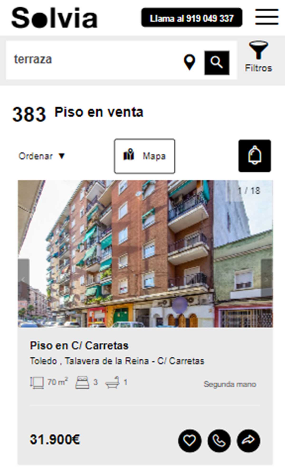 Piso con terraza por 31.900 euros