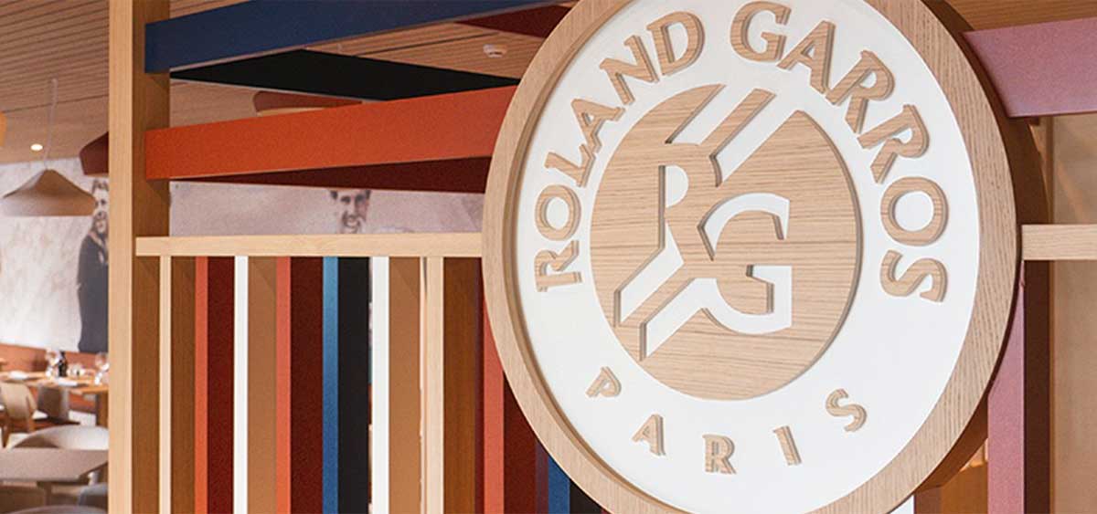 Logo restaurante Roland Garros.