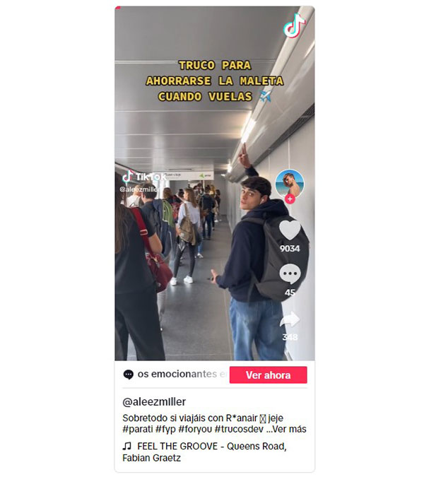 Truco viral TikTok hacer maleta vuelta vacaciones.