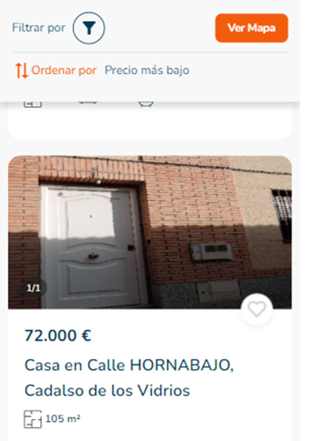 Casa en Madrid por 72.000 euros