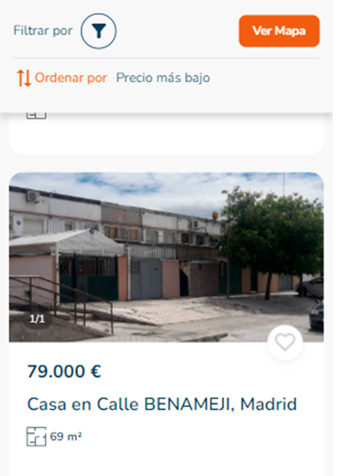 Casa en Madrid por 79.000 euros