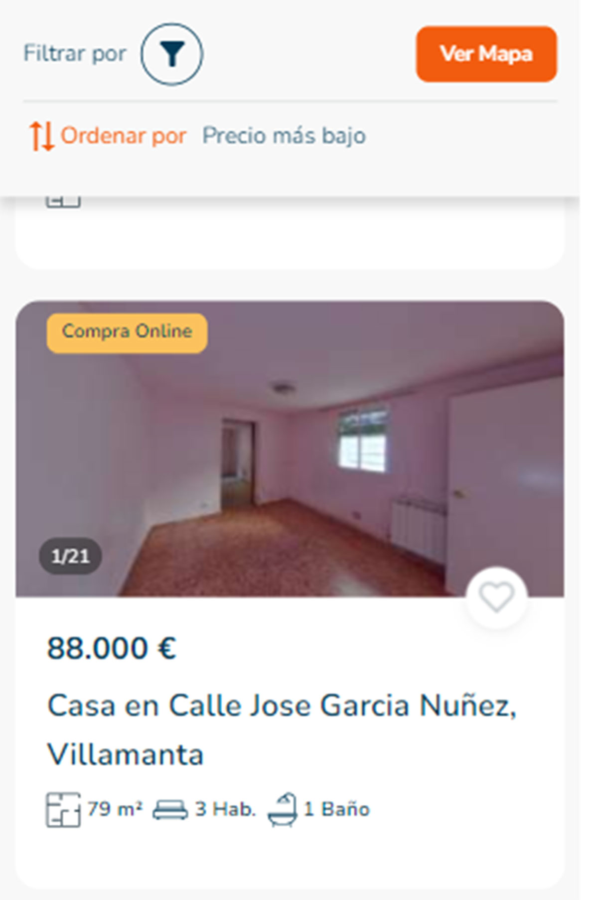 Casa en Madrid por 88.000 euros
