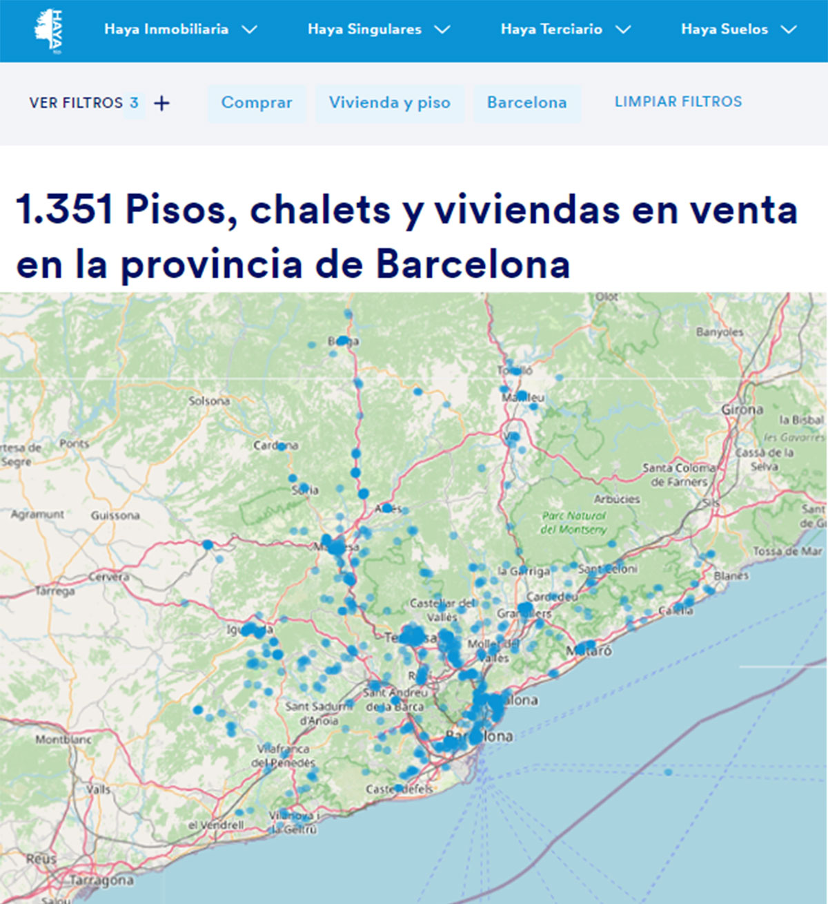 Catálogo de viviendas en Barcelona
