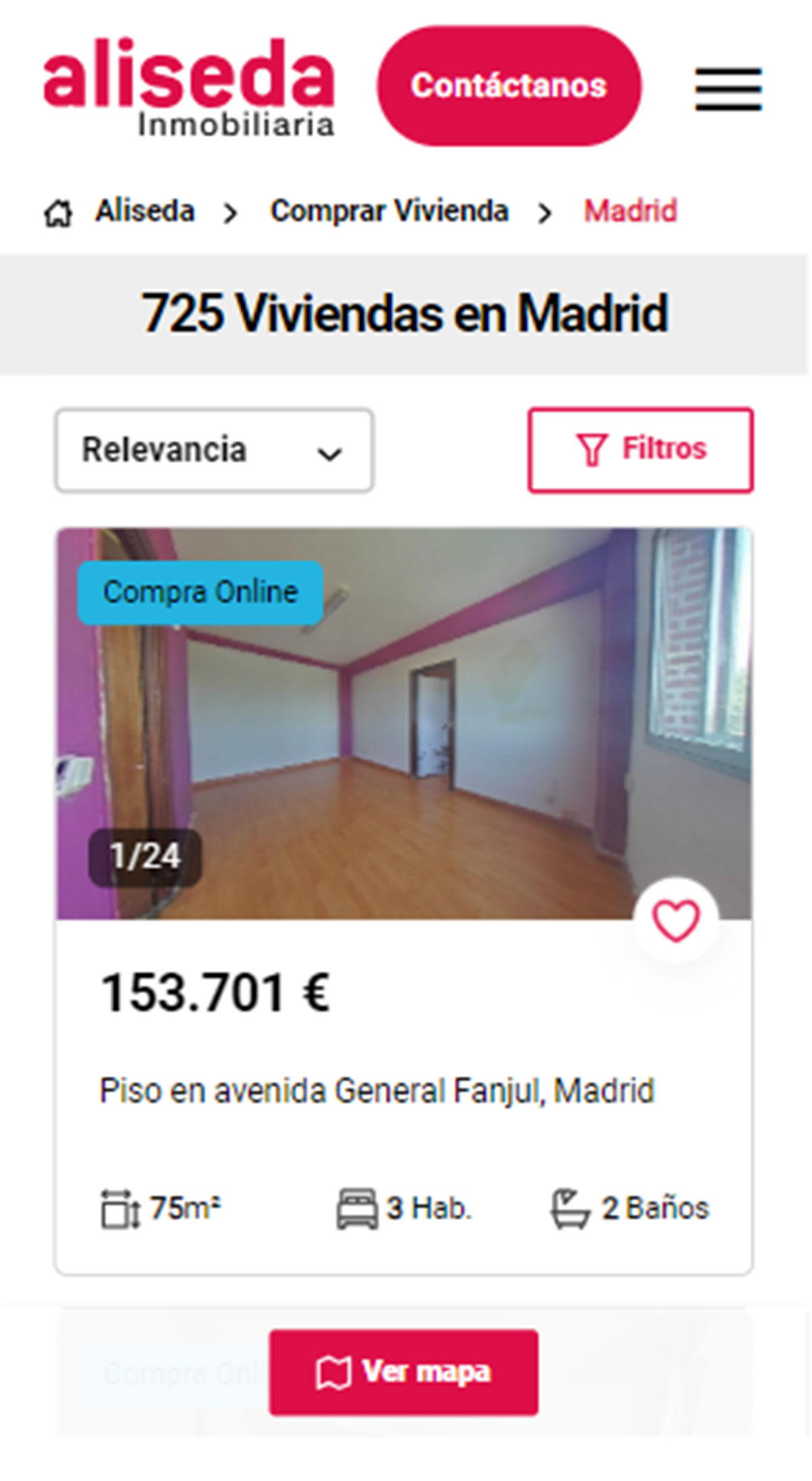 Catálogo de pisos de banco en Madrid