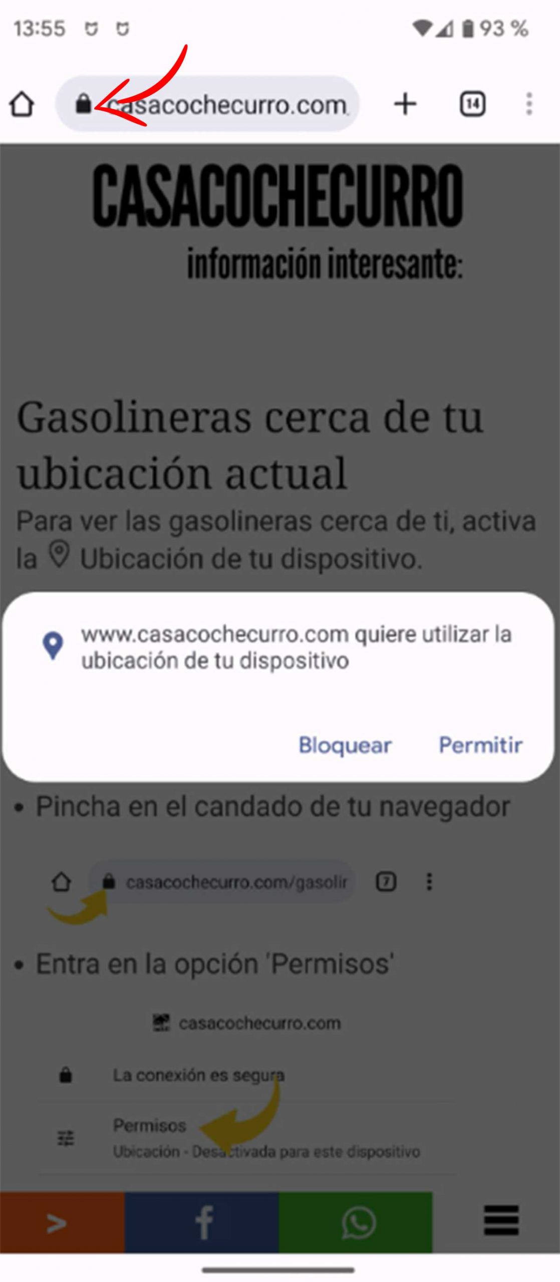 Activar ubicación Android.