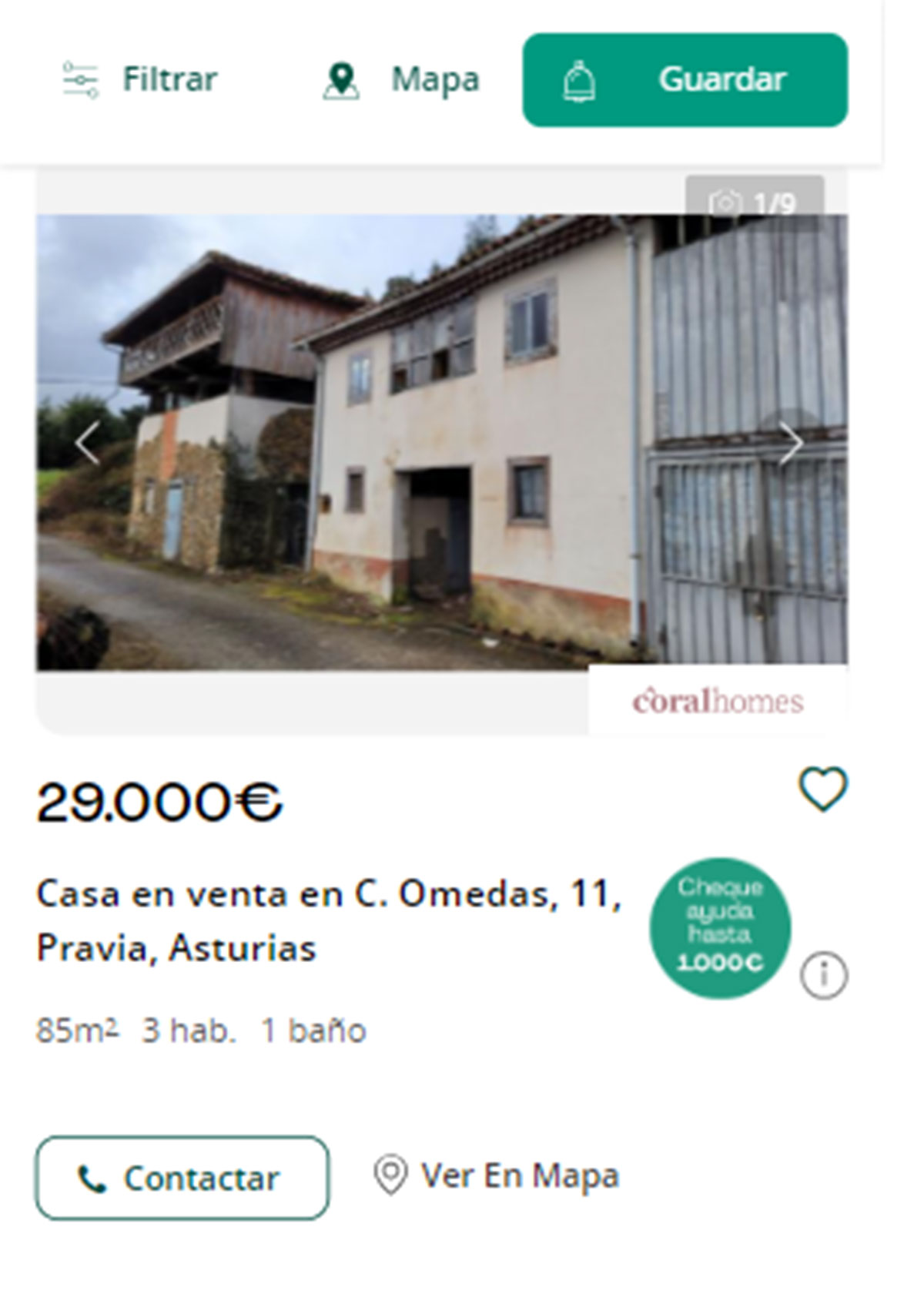Piso en Asturias por 29.000 euros