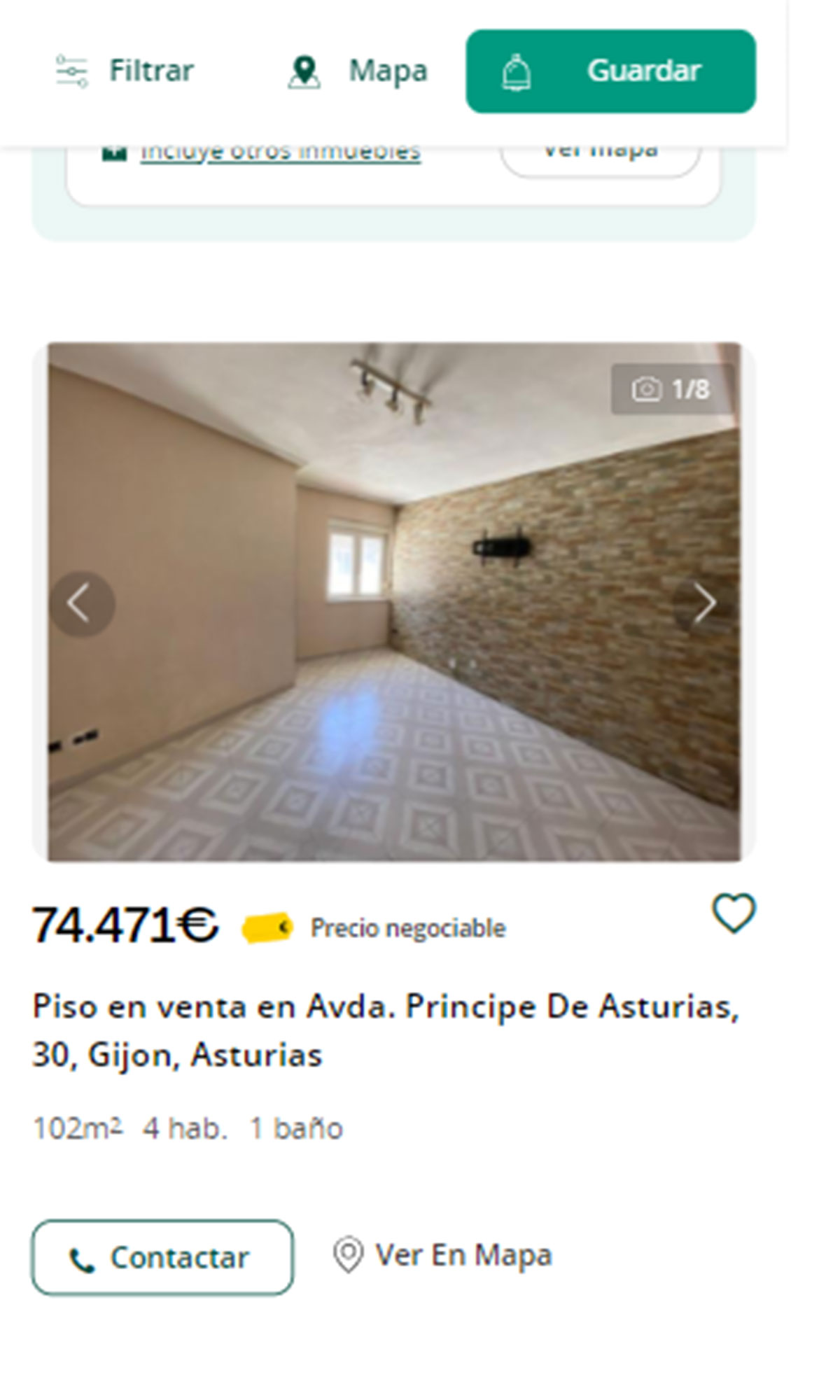 Piso en Asturias por 74.000 euros