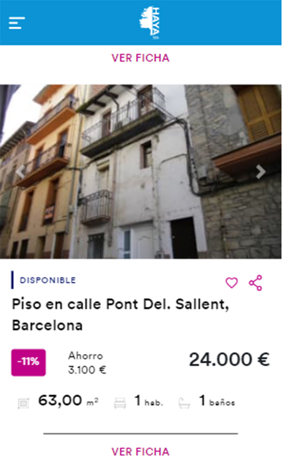 Piso en Barcelona por 24.000 euros