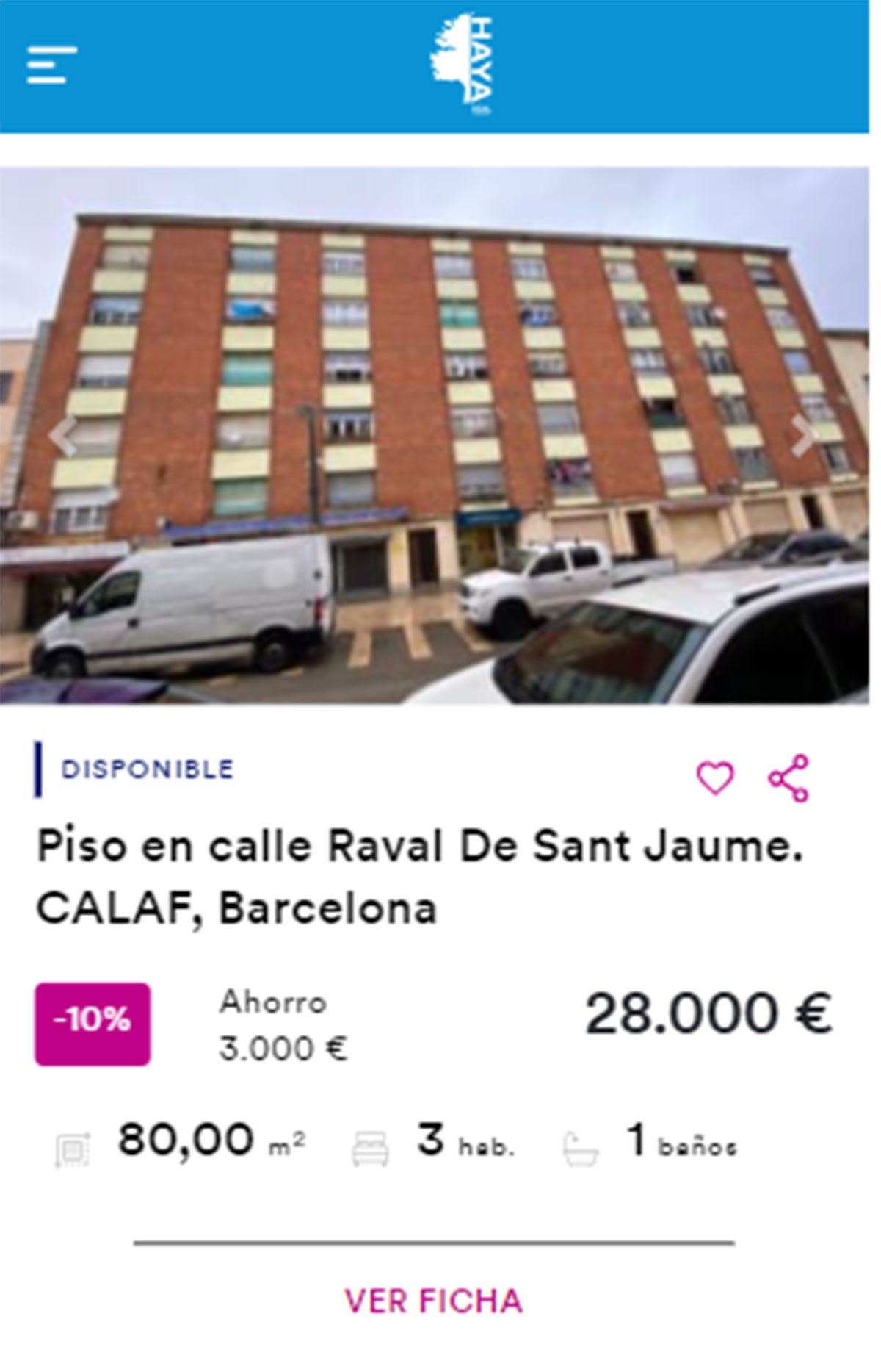 Piso en Barcelona por 28.000 euros